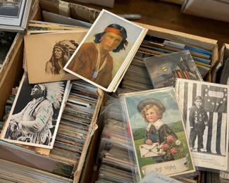 Entire box of Indian post cards