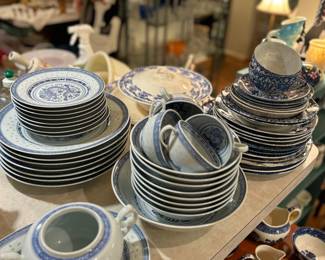 Vintage 1960's rice dragon eyes Chinese dishes