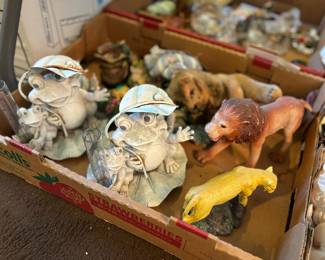 Frogs, lions, panthers