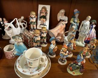 Hummels, art deco figurines