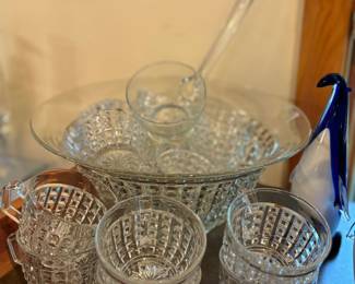 Elegant punch bowl set