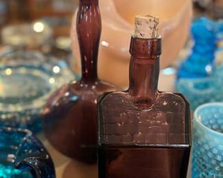 Wheaton glass house and bottle 