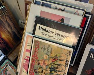 Piles of art and posters!