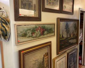 Wide selection of vintage art