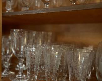 Vintage floral crystal