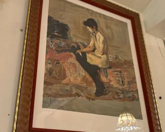 Etude De Nu numbered Lithography by T Salinas