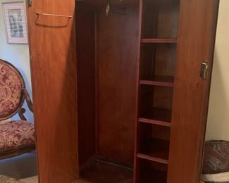 Inside view of wardrobe