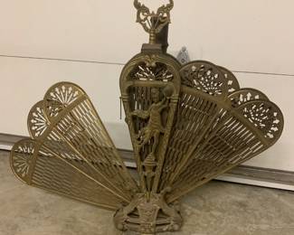 Antique firescreen