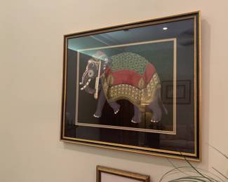 Framed Elephant wall art
