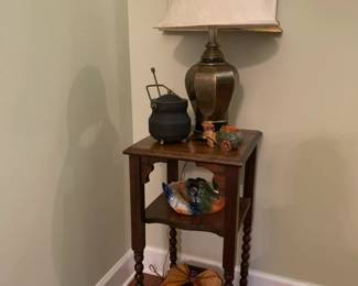 Barley twist legside table