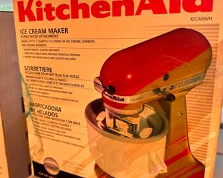 Red KitchenAid mixer