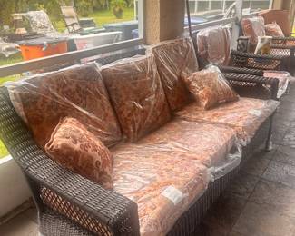 Wicker patio furniture 