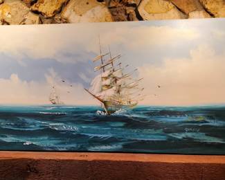 Vintage Hewitt Jackson painting 