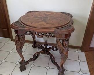 Inlaid Egyptian Revival Parlour Table