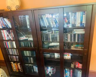Wood Bookcase Cabinet 