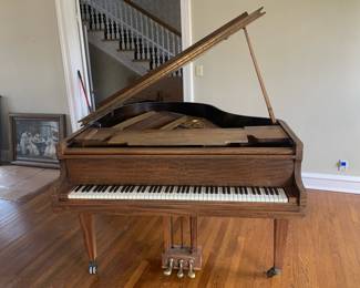 Vintage Lyons & Healy Grand Piano 