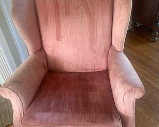 Plush Wingback Chair 