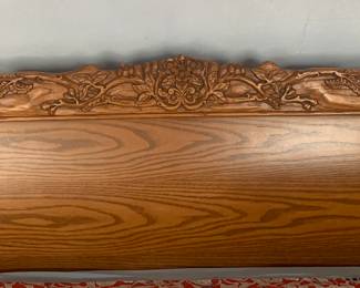 Vintage Wood King Size Bed 