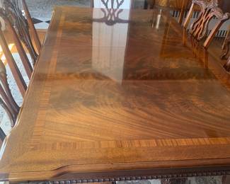 Vintage Chippendale Dining Room Set 8Chairs ~2Leaves~Pads