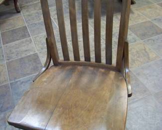 Wooden desk chair