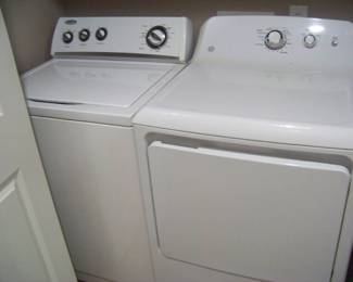 Whirlpool washer and GE dryer