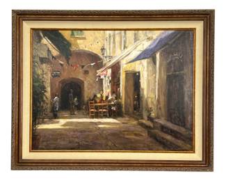 #80 • Leonard Wren: "Light of Provence" Signed, Framed LE Enhanced Giclee on Canvas w/ COA - AP 17/50