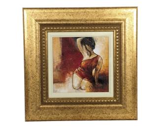 #78 • Lanie Loreth: "Seated Woman II" Canvas Print, Framed