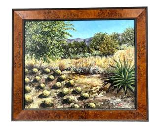 #93 • Martha Villegas: "Sunnylands R.M." Signed Framed Original Oil-on-Canvas