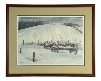 #89 • G.L. Hansen - "Wards' Wagon" Framed & Signed Print