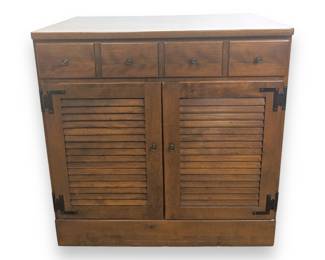 #118 • Ethan Allen Heirloom Maple Shutter Door Cabinet