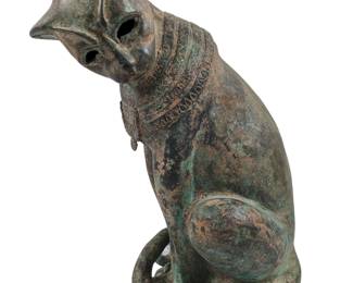 #11 • Cast Bronze Egyptian Cat Sculpture