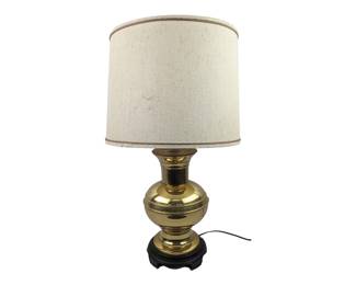#52 • Vintage 3 Way Table Lamp on Brass Base- Works