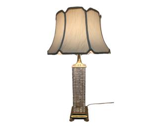 #56 • Signed Geyer Dresden Cut Crystal Table Lamp