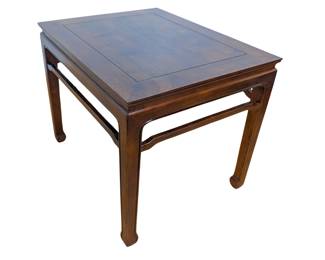#132 • Henredon Mahogany Hollywood Regency Rectangle End Table