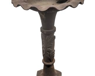 #40 • Ornate Cast Iron Bird Bath- Heavy