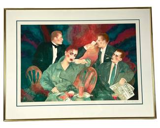 #67 • Joanna Zjawinska: "Did I Watch Too Much TV?" Signed, Framed LE Serigraph #157/275 - 49" x 37"