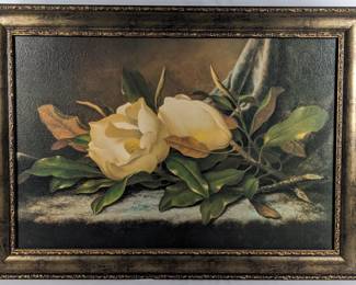 #57 • Martin Johnson Heade: Giant Magnolias" Big Canvas Print, Framed