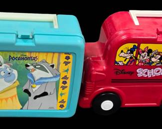 Plastic 1990's lunchboxes