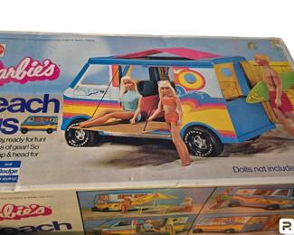Vintage Barbies Beach bus in box