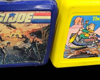 Plastic 1980's lunchboxes