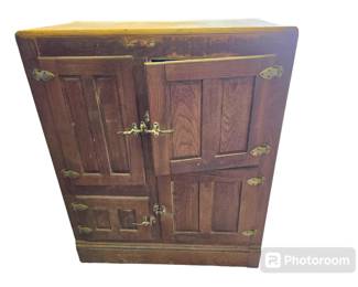 Wooden ice box