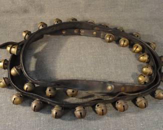 Antique Sleigh Bells on strap
