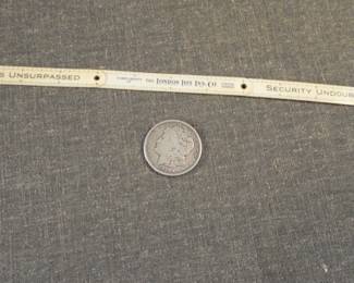 Antique Celluloid Advertising Ruler