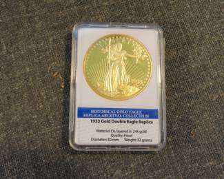 1933 Gold Double Eagle Replica