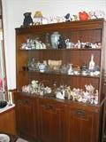 display case with some of the collectables