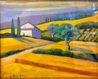 G. Milani Original Oil on Canvas
"Campagna Toscana"
24"x30"