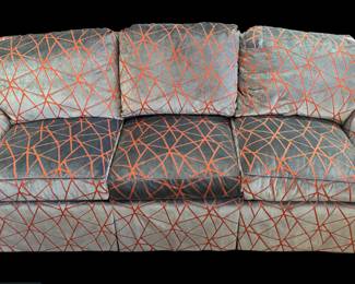 David Linley & Co. of London (Princess Margaret's Son)
Cut Blue Velvet Three Seater Sofa & Matching Love Seat
with Down