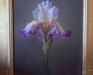 Carey Ennis, Santa Fe Artist, Oil on Canvas
"Iris II"
14"x10"