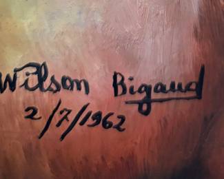 Wilson Bigaud, Haitian Artist,
Signature