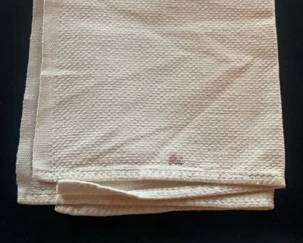 Monogrammed B Antique Linens, Top Sheet, Two Pillow Cases, Two Napkins 